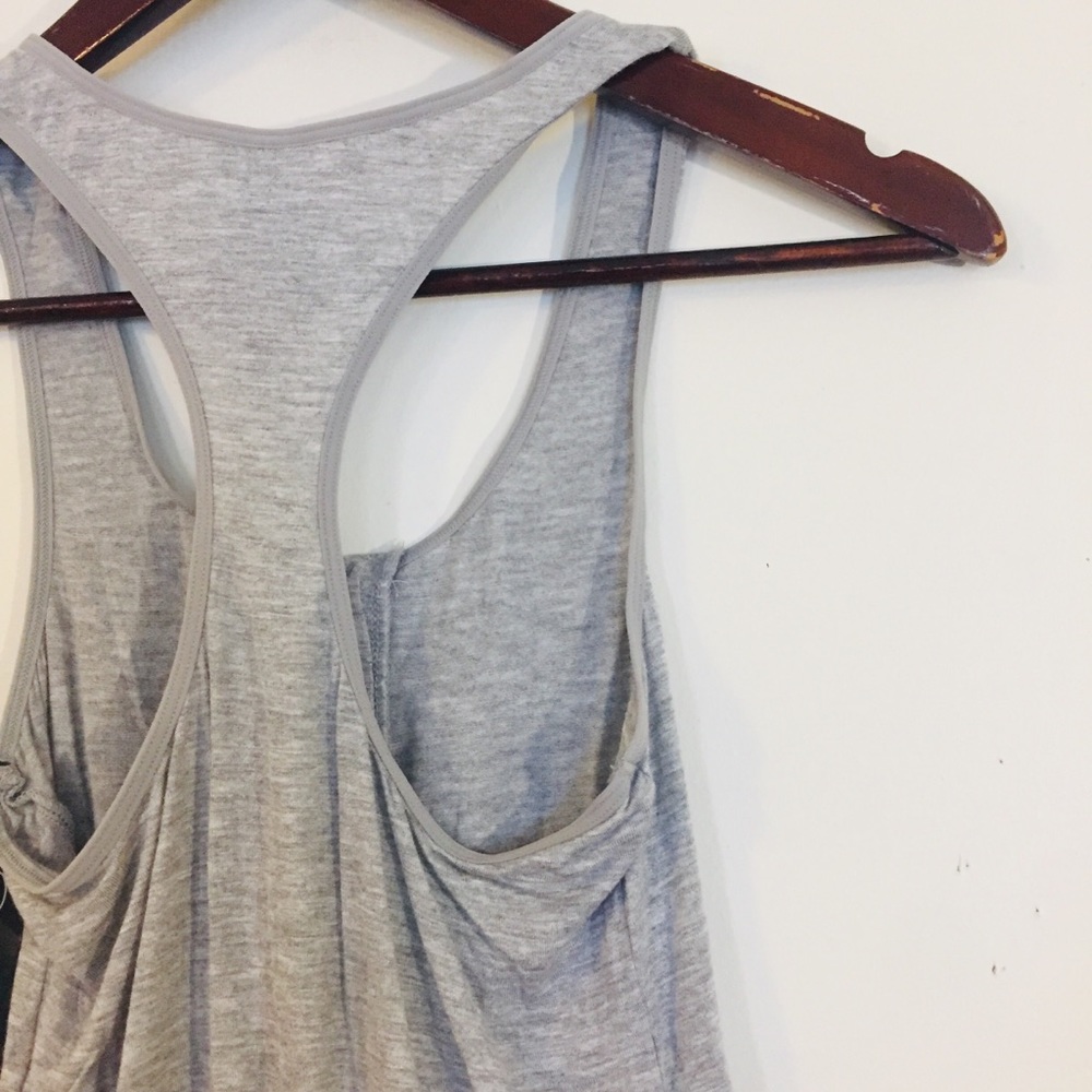 Rene Rofe Grey Racerback Bodysuit - Picture 6 of 7